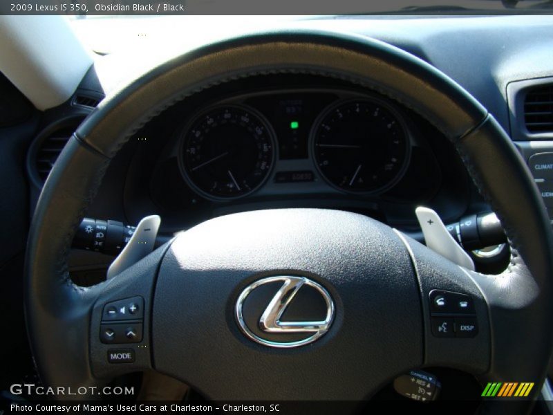Obsidian Black / Black 2009 Lexus IS 350