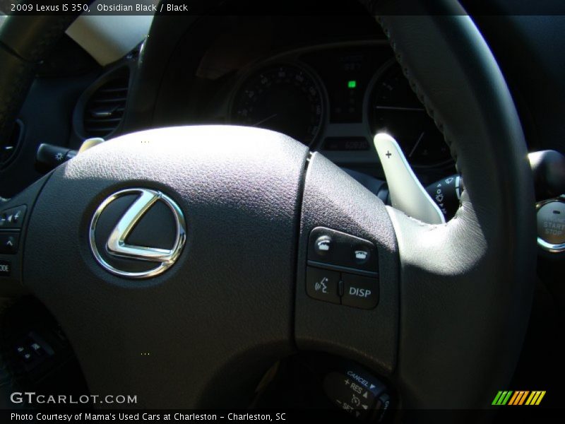 Obsidian Black / Black 2009 Lexus IS 350