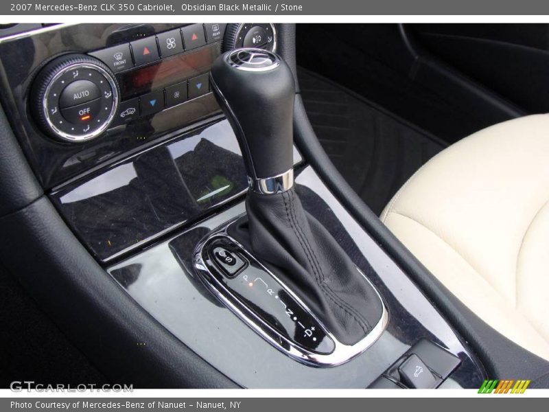 Obsidian Black Metallic / Stone 2007 Mercedes-Benz CLK 350 Cabriolet