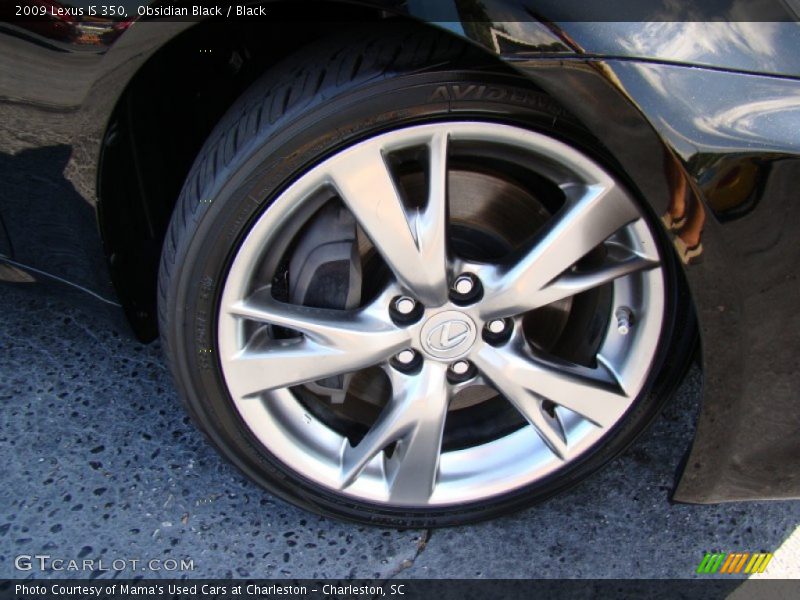 Obsidian Black / Black 2009 Lexus IS 350