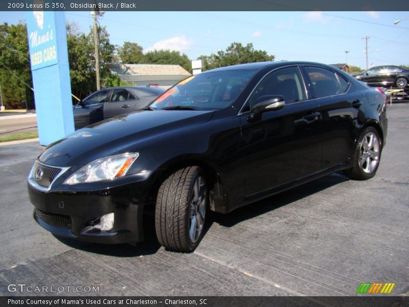 Obsidian Black / Black 2009 Lexus IS 350