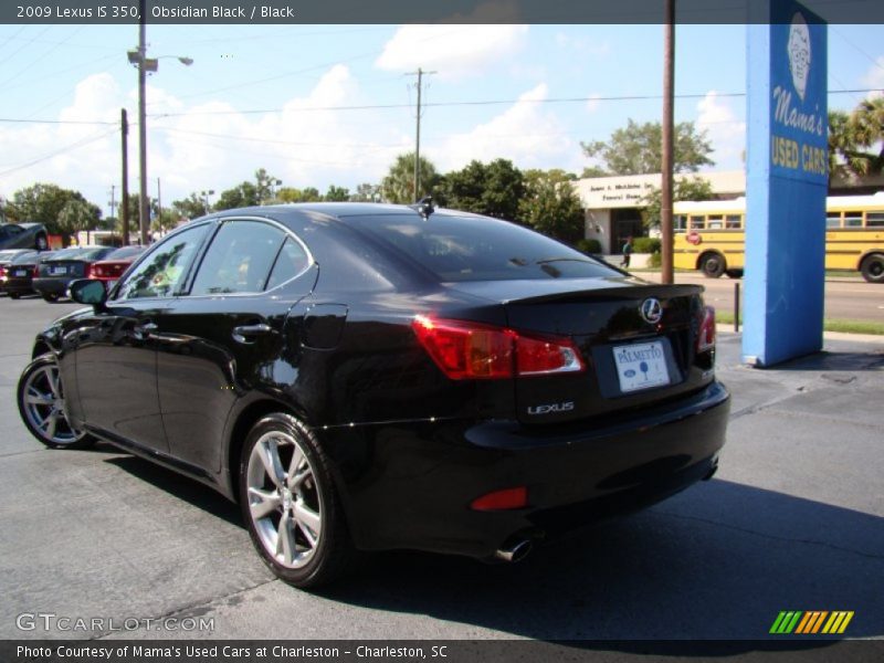 Obsidian Black / Black 2009 Lexus IS 350