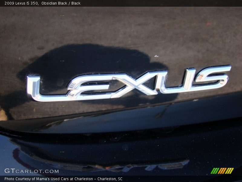 Obsidian Black / Black 2009 Lexus IS 350