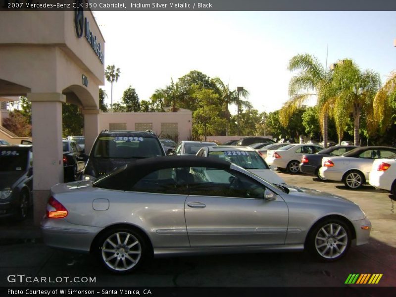 Iridium Silver Metallic / Black 2007 Mercedes-Benz CLK 350 Cabriolet