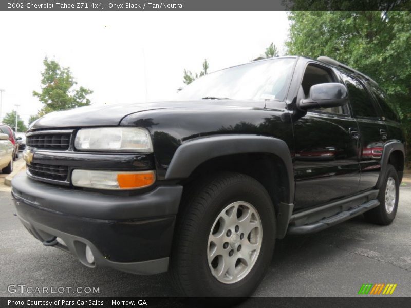 Onyx Black / Tan/Neutral 2002 Chevrolet Tahoe Z71 4x4
