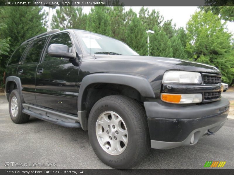 Onyx Black / Tan/Neutral 2002 Chevrolet Tahoe Z71 4x4