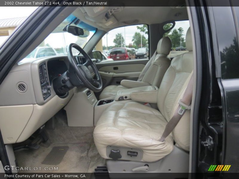 Onyx Black / Tan/Neutral 2002 Chevrolet Tahoe Z71 4x4