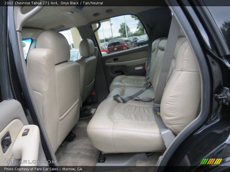 Onyx Black / Tan/Neutral 2002 Chevrolet Tahoe Z71 4x4
