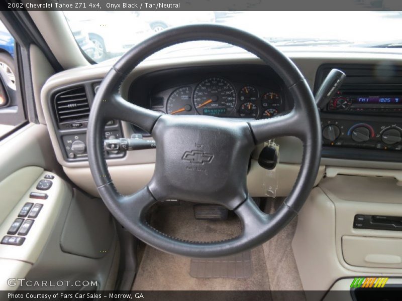 Onyx Black / Tan/Neutral 2002 Chevrolet Tahoe Z71 4x4