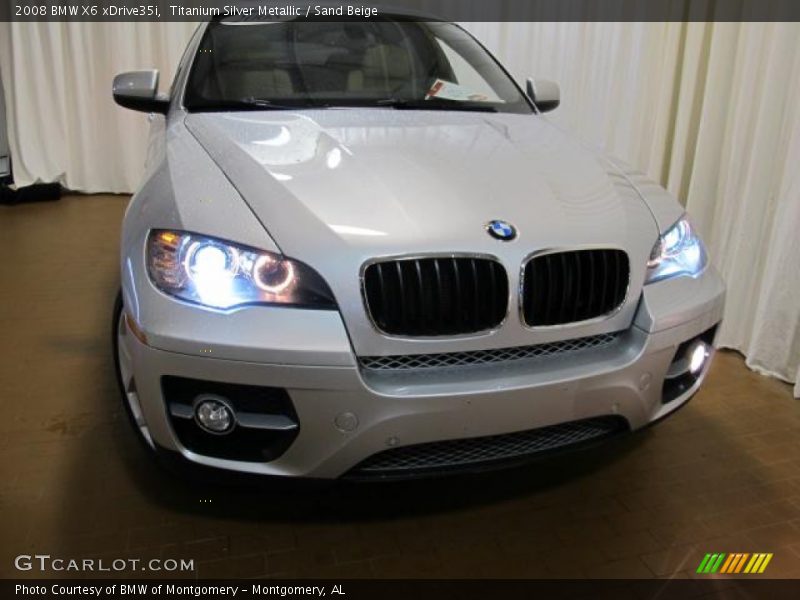 Titanium Silver Metallic / Sand Beige 2008 BMW X6 xDrive35i