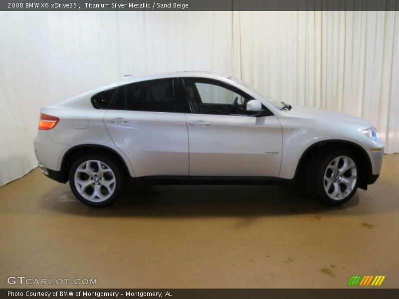 Titanium Silver Metallic / Sand Beige 2008 BMW X6 xDrive35i