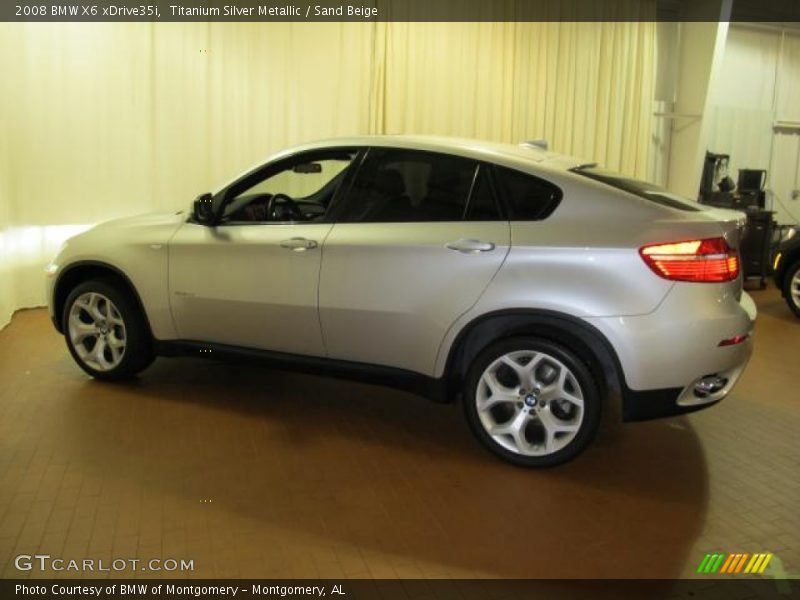 Titanium Silver Metallic / Sand Beige 2008 BMW X6 xDrive35i