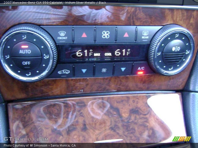 Iridium Silver Metallic / Black 2007 Mercedes-Benz CLK 350 Cabriolet