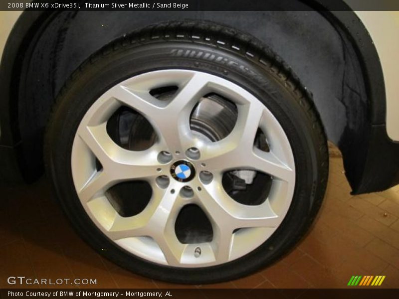 Titanium Silver Metallic / Sand Beige 2008 BMW X6 xDrive35i