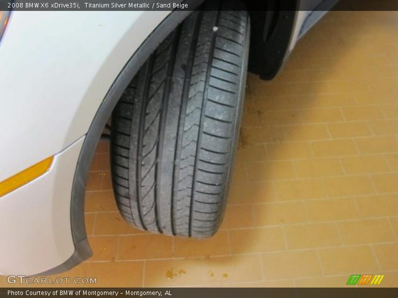 Titanium Silver Metallic / Sand Beige 2008 BMW X6 xDrive35i