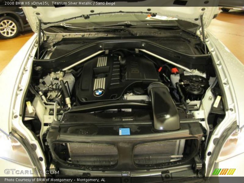 Titanium Silver Metallic / Sand Beige 2008 BMW X6 xDrive35i