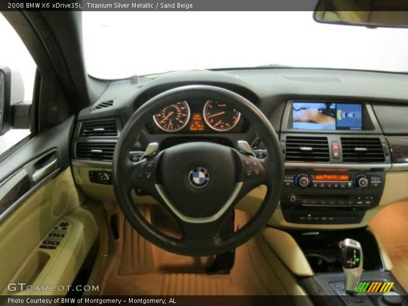 Titanium Silver Metallic / Sand Beige 2008 BMW X6 xDrive35i