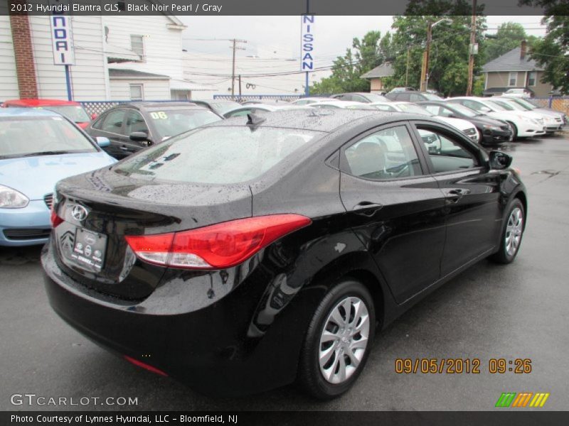 Black Noir Pearl / Gray 2012 Hyundai Elantra GLS