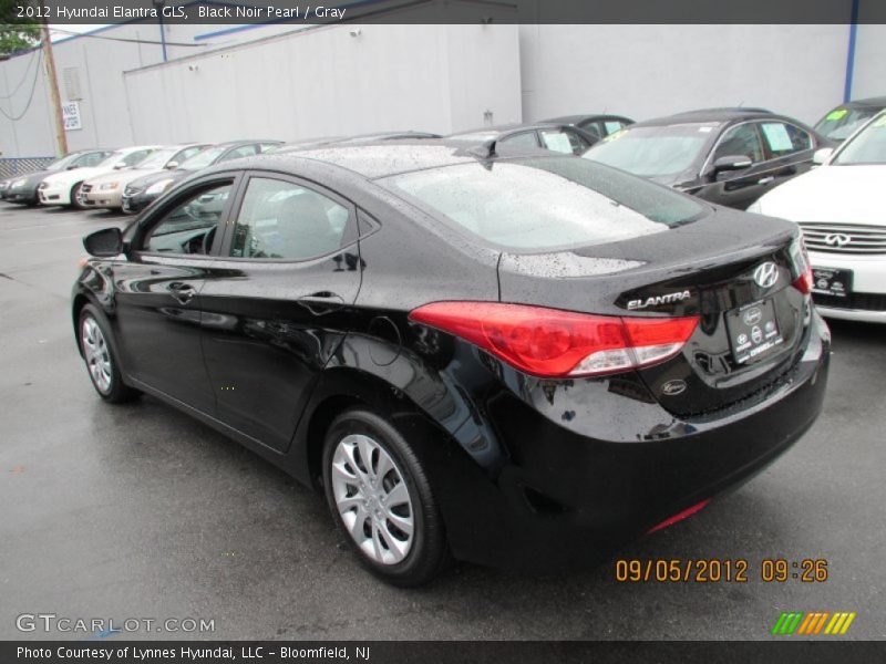 Black Noir Pearl / Gray 2012 Hyundai Elantra GLS