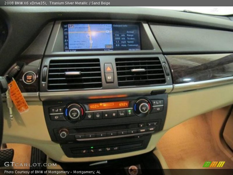 Titanium Silver Metallic / Sand Beige 2008 BMW X6 xDrive35i