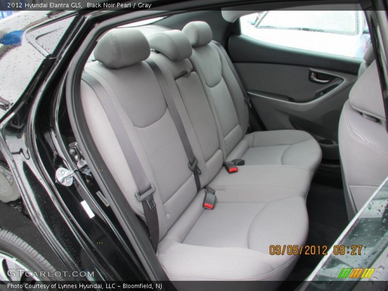 Black Noir Pearl / Gray 2012 Hyundai Elantra GLS