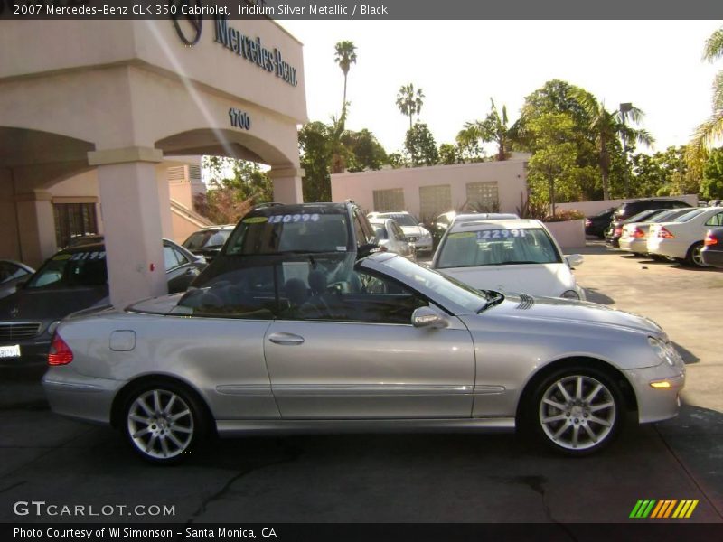 Iridium Silver Metallic / Black 2007 Mercedes-Benz CLK 350 Cabriolet