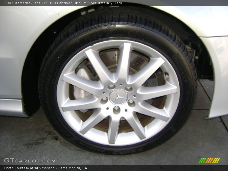 Iridium Silver Metallic / Black 2007 Mercedes-Benz CLK 350 Cabriolet