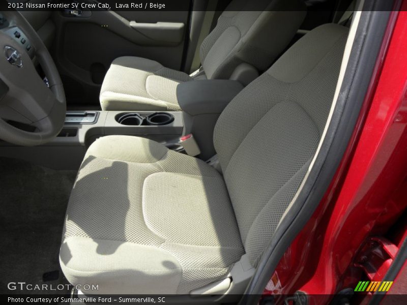 Lava Red / Beige 2012 Nissan Frontier SV Crew Cab
