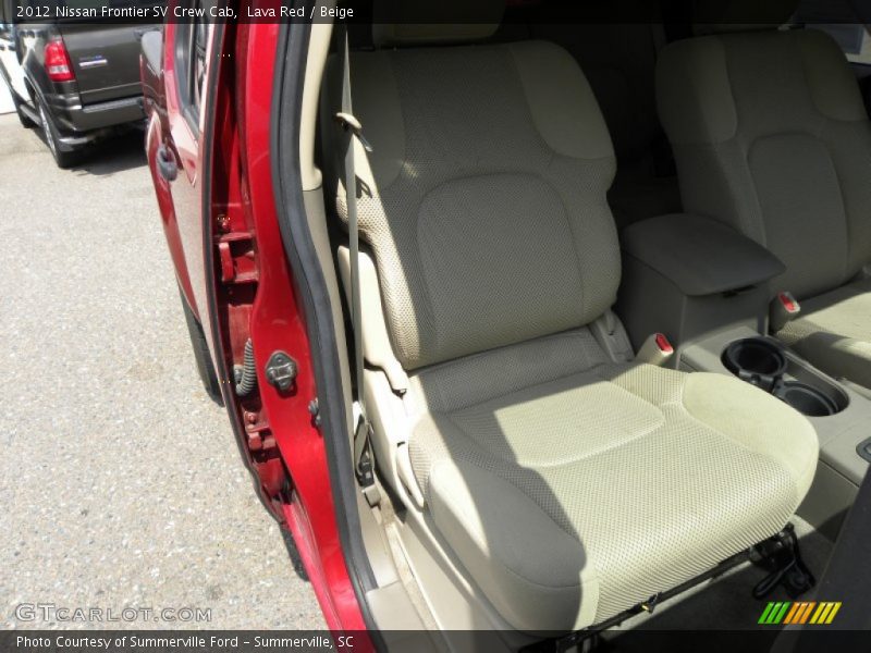 Lava Red / Beige 2012 Nissan Frontier SV Crew Cab