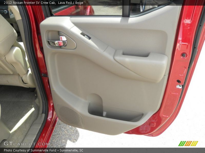 Lava Red / Beige 2012 Nissan Frontier SV Crew Cab