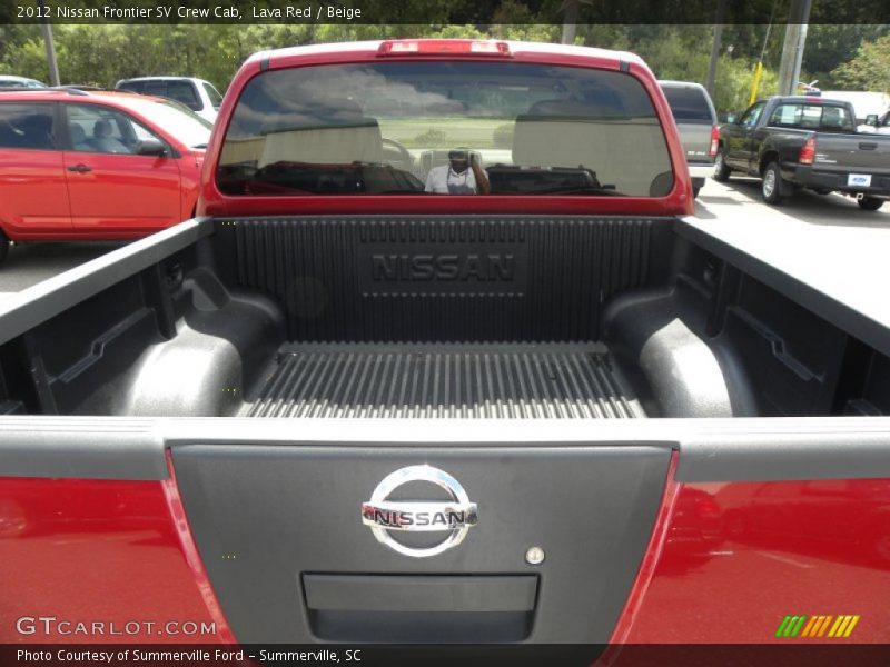 Lava Red / Beige 2012 Nissan Frontier SV Crew Cab