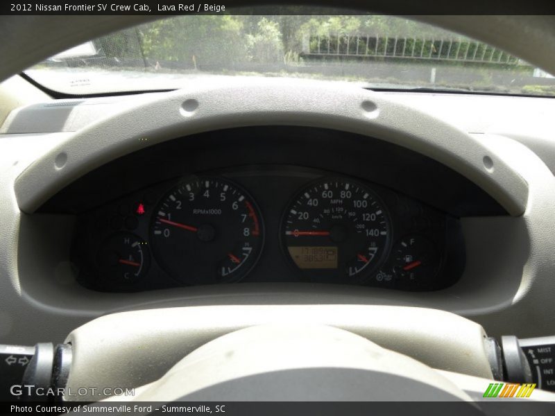 Lava Red / Beige 2012 Nissan Frontier SV Crew Cab