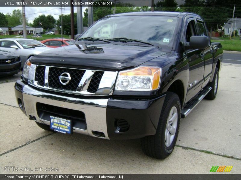 Galaxy Black / Charcoal 2011 Nissan Titan SV Crew Cab 4x4