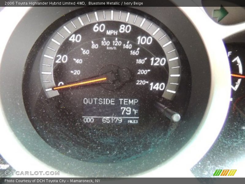 Bluestone Metallic / Ivory Beige 2006 Toyota Highlander Hybrid Limited 4WD