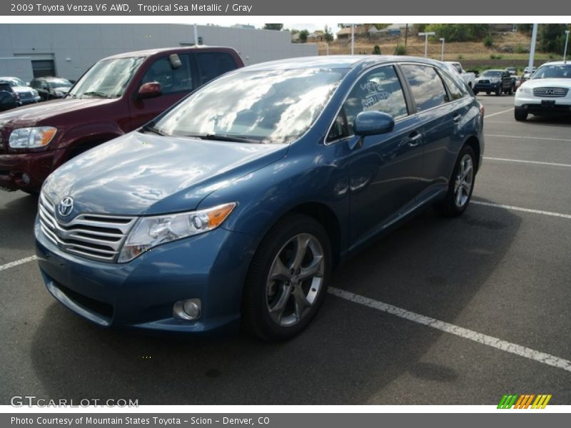 Tropical Sea Metallic / Gray 2009 Toyota Venza V6 AWD