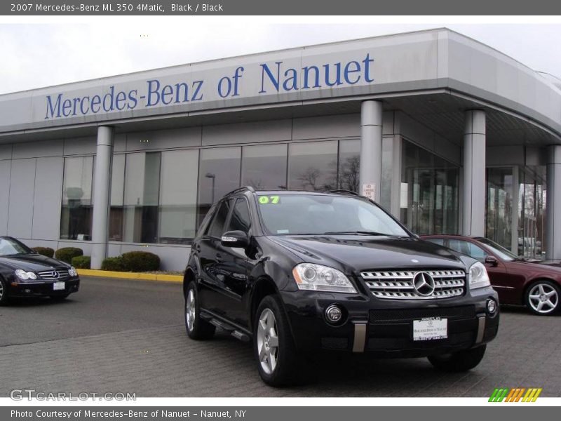 Black / Black 2007 Mercedes-Benz ML 350 4Matic