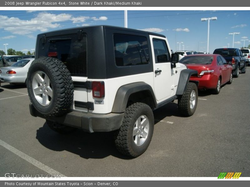 Stone White / Dark Khaki/Medium Khaki 2008 Jeep Wrangler Rubicon 4x4