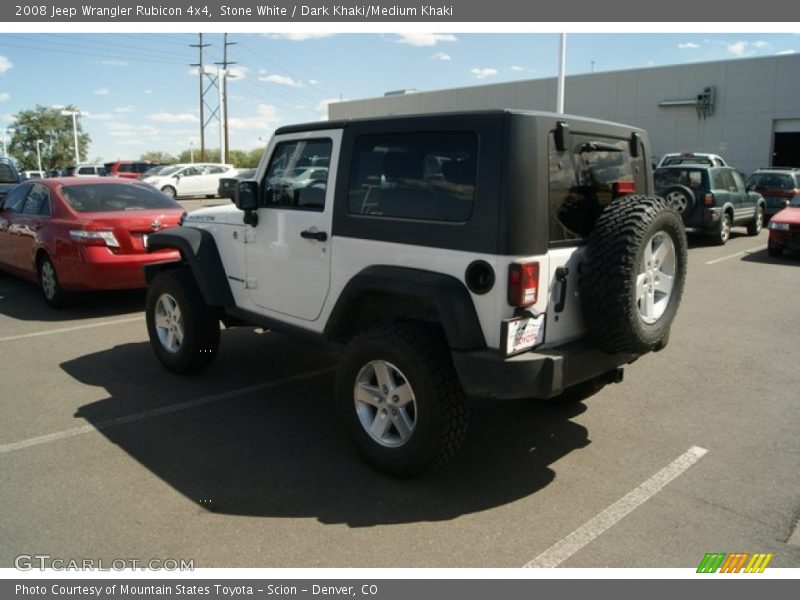 Stone White / Dark Khaki/Medium Khaki 2008 Jeep Wrangler Rubicon 4x4