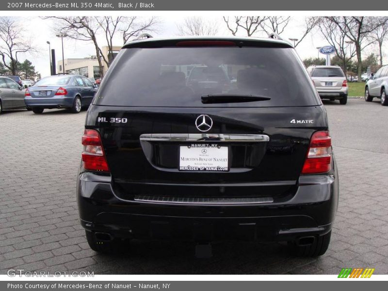 Black / Black 2007 Mercedes-Benz ML 350 4Matic
