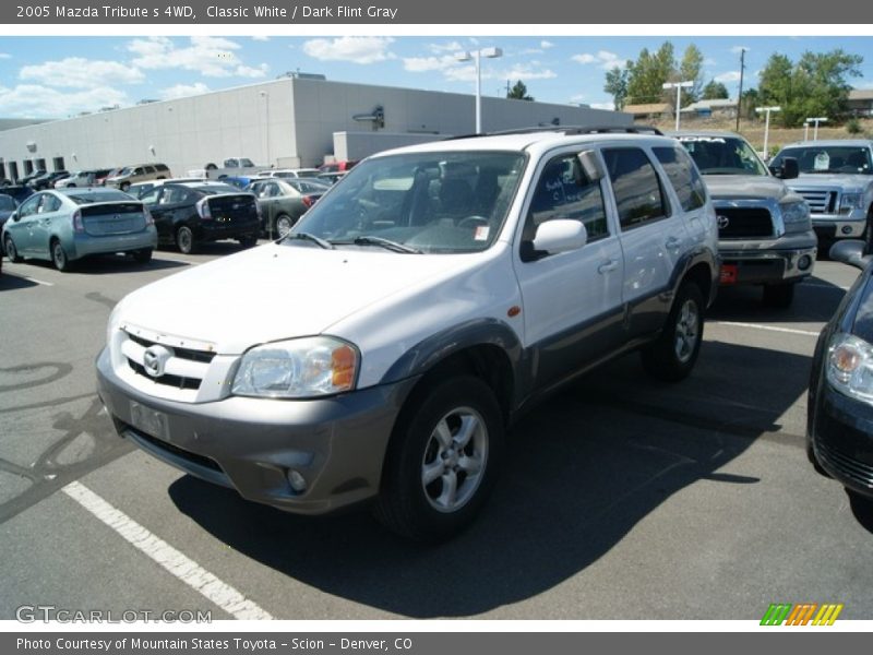 Classic White / Dark Flint Gray 2005 Mazda Tribute s 4WD