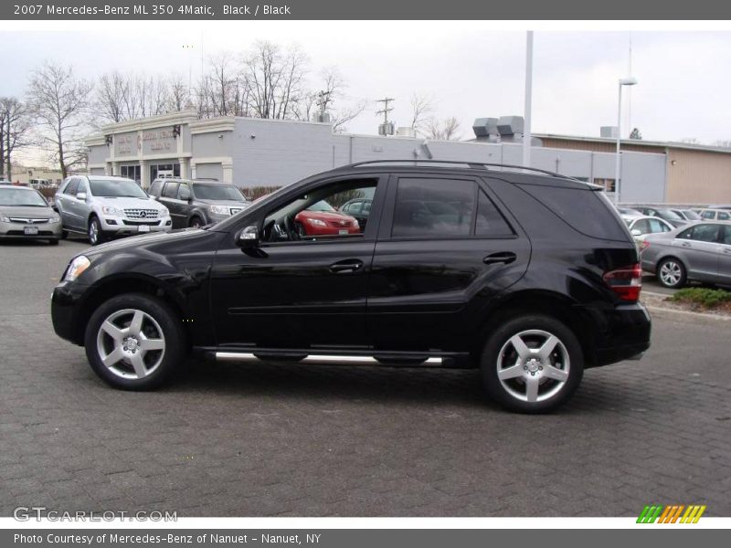 Black / Black 2007 Mercedes-Benz ML 350 4Matic