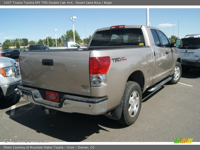 Desert Sand Mica / Beige 2007 Toyota Tundra SR5 TRD Double Cab 4x4
