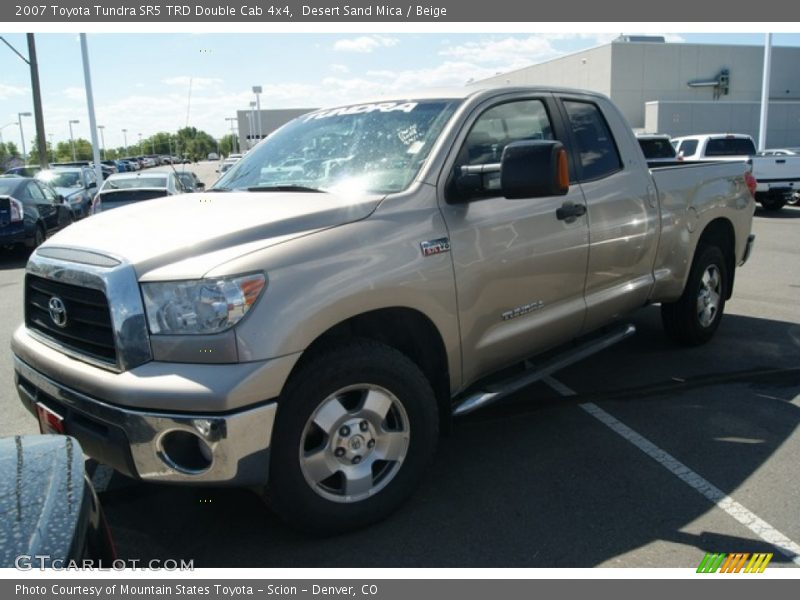 Desert Sand Mica / Beige 2007 Toyota Tundra SR5 TRD Double Cab 4x4