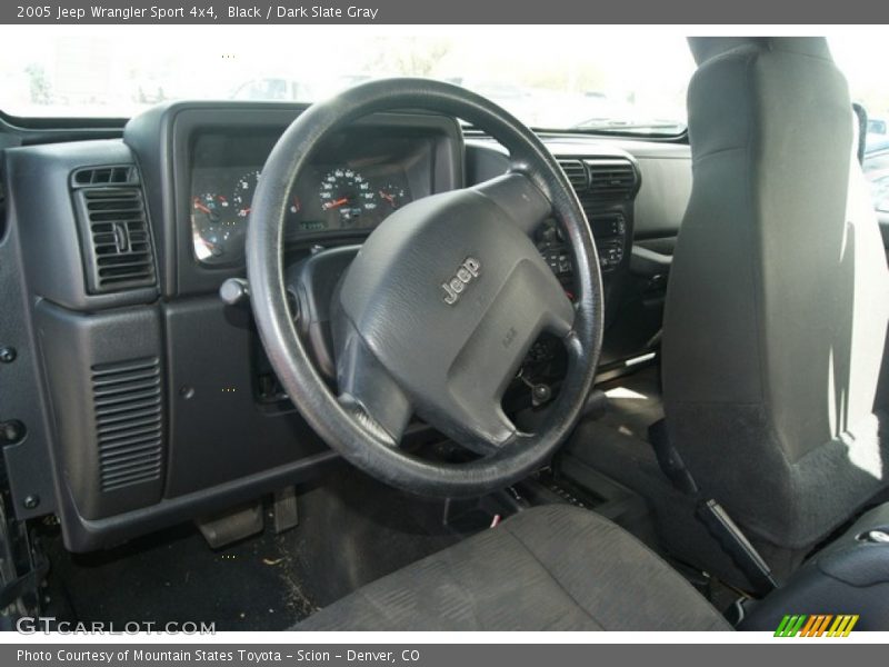 Black / Dark Slate Gray 2005 Jeep Wrangler Sport 4x4