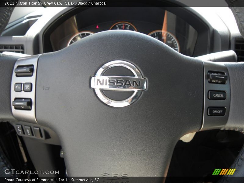 Galaxy Black / Charcoal 2011 Nissan Titan SV Crew Cab