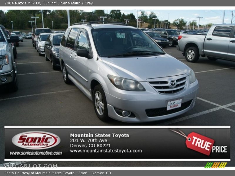 Sunlight Silver Metallic / Gray 2004 Mazda MPV LX