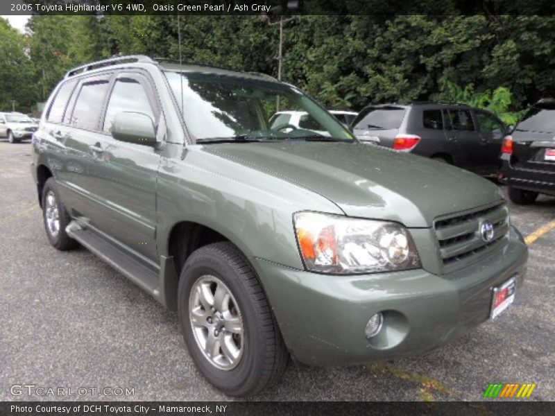 Oasis Green Pearl / Ash Gray 2006 Toyota Highlander V6 4WD