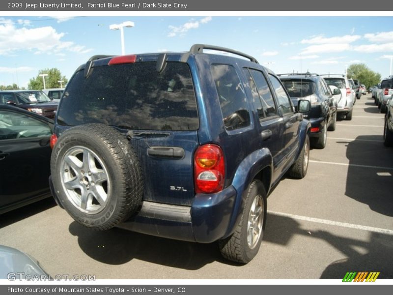 Patriot Blue Pearl / Dark Slate Gray 2003 Jeep Liberty Limited