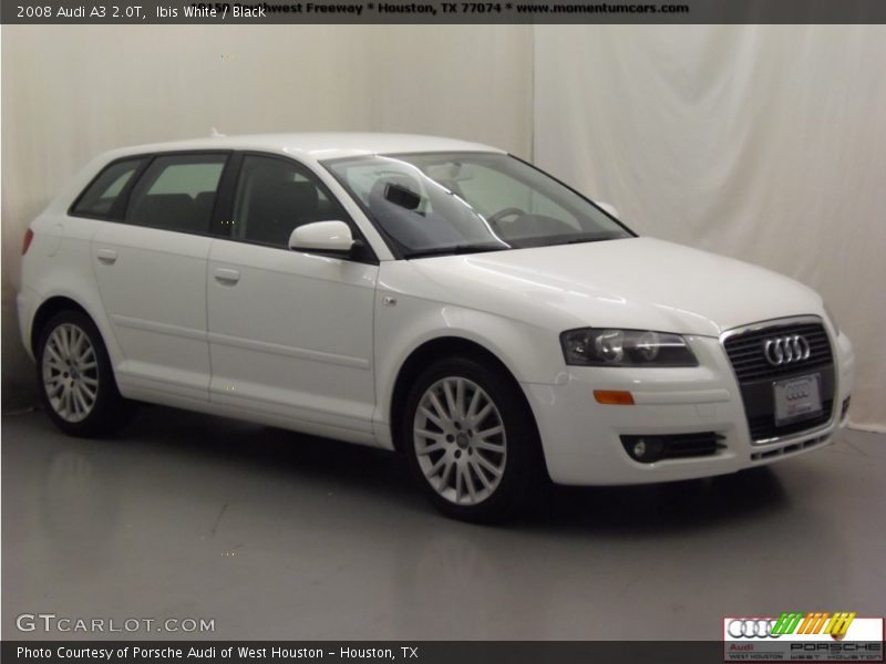 Ibis White / Black 2008 Audi A3 2.0T