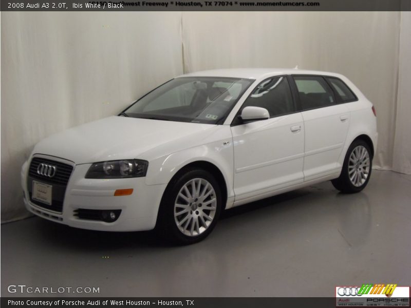 Ibis White / Black 2008 Audi A3 2.0T